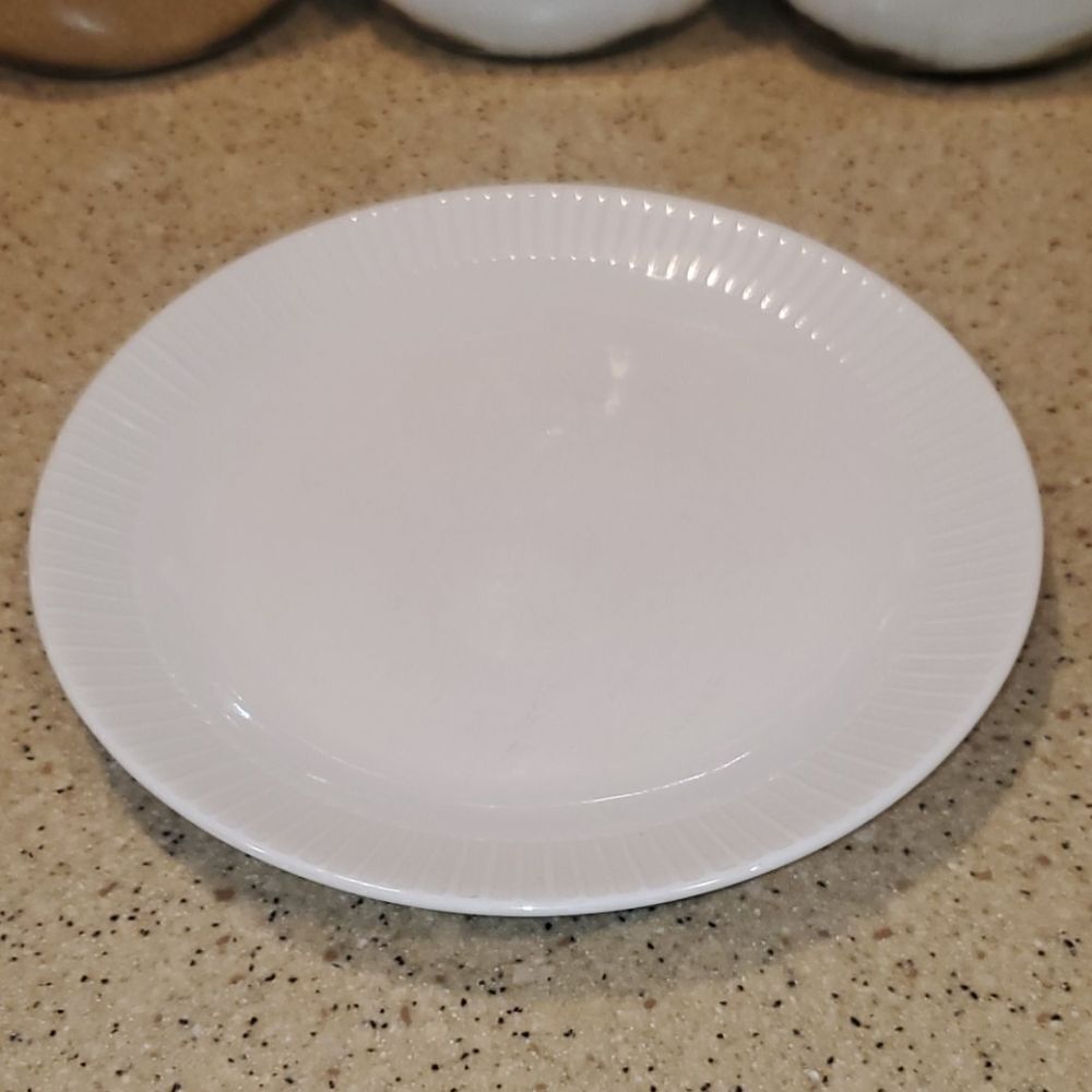 Sango Patio White Stoneware Dinner Plate